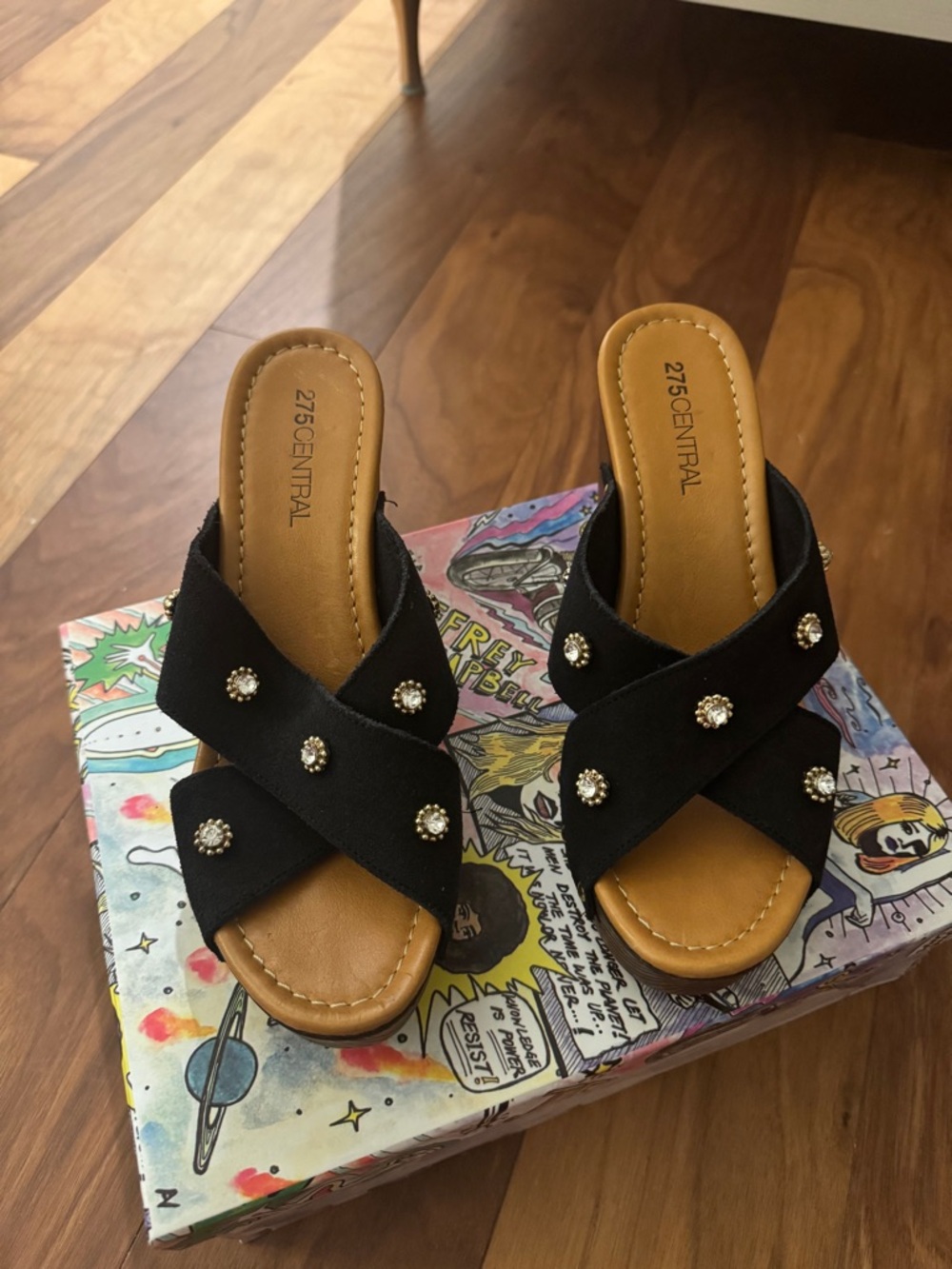 275 Central Black Heels